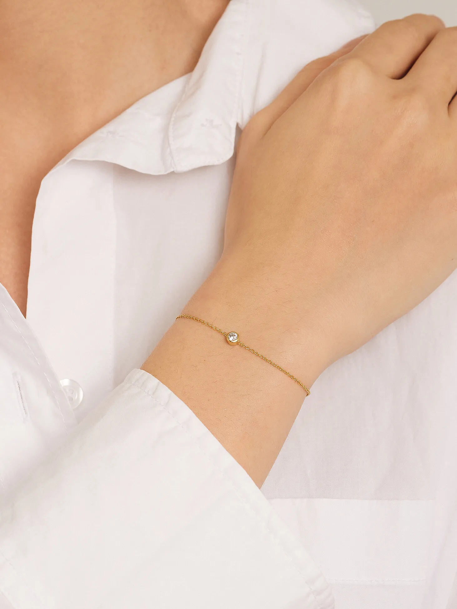Les Soeurs Armband Hugo Strass Gold Discount