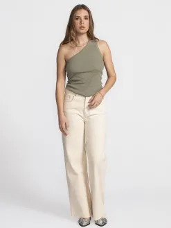 Selected Asymmetrische top Anna Vetiver Best