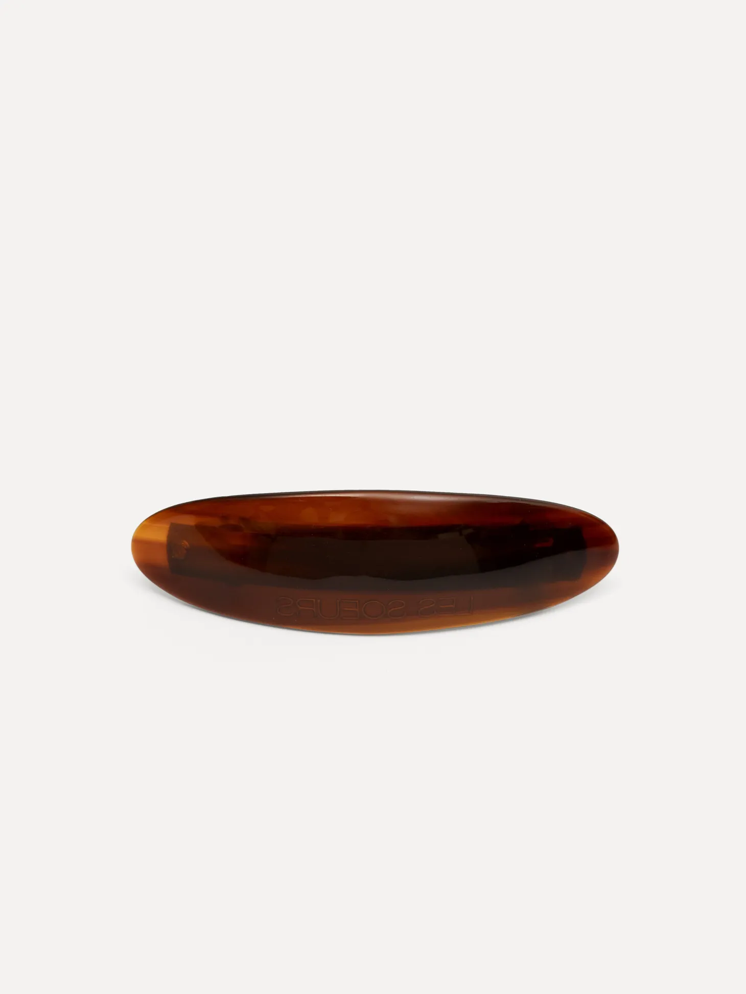 Les Soeurs Barrette haarspeld ovaal resin Brown Sale