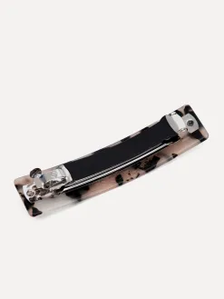 Les Soeurs Barrette haarspeld rechthoekig resin Light+Tortue New
