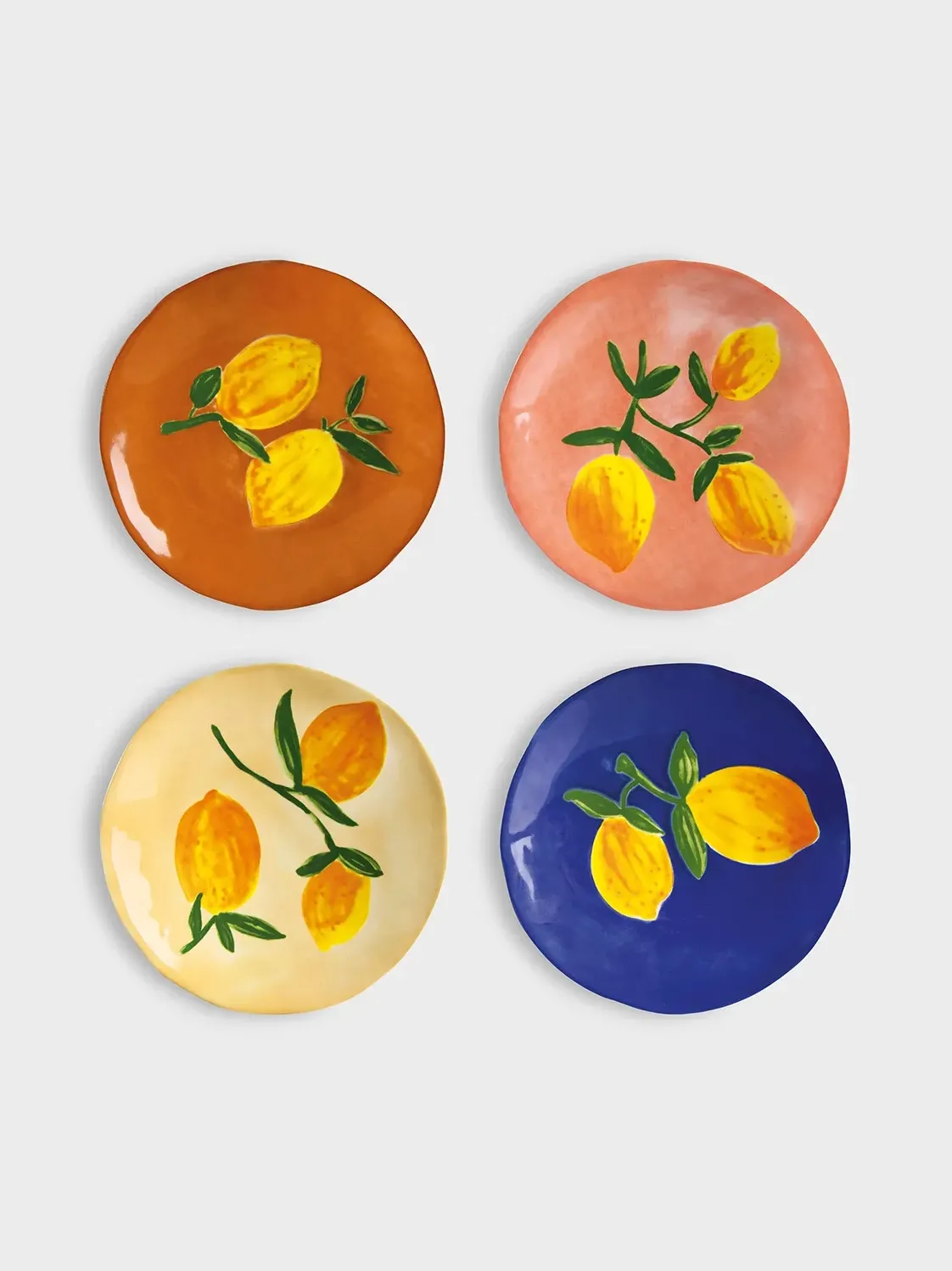 &klevering Bordenset Lemon Full+Colour+Set+of+4 Clearance