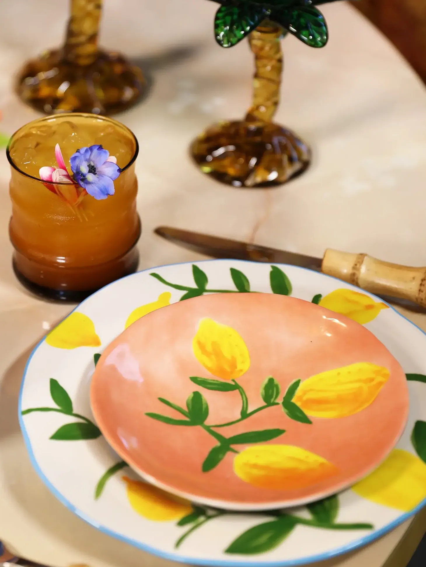 &klevering Bordenset Lemon Full+Colour+Set+of+4 Clearance