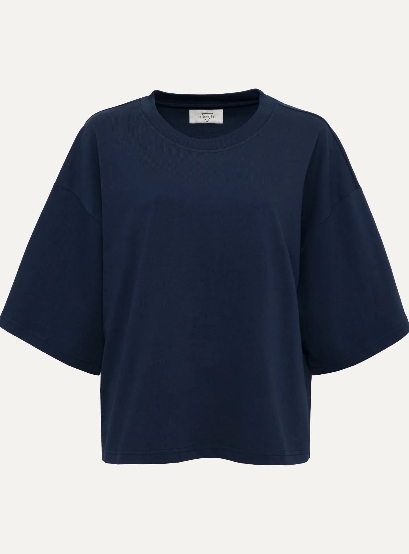 Les Soeurs Boxy T-Shirt Tiara Navy Outlet