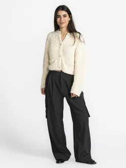 MBYM Cargo broek Valo Willah Charcoal+Melange Outlet