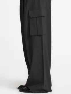 MBYM Cargo broek Valo Willah Charcoal+Melange Outlet