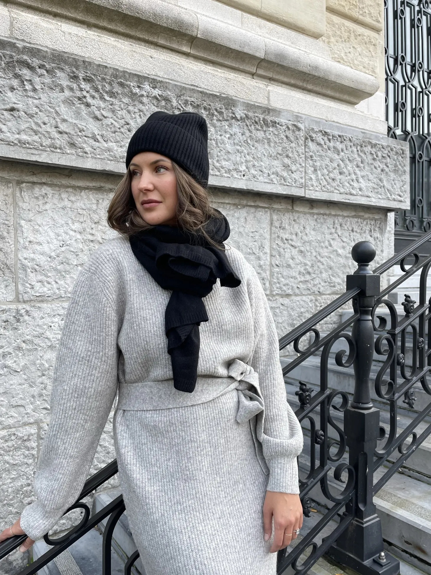 Les Soeurs Cashmere Beanie Pixie Black Sale