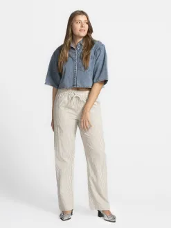 Les Soeurs Cropped denimshirt Logan Denim+Blue Online