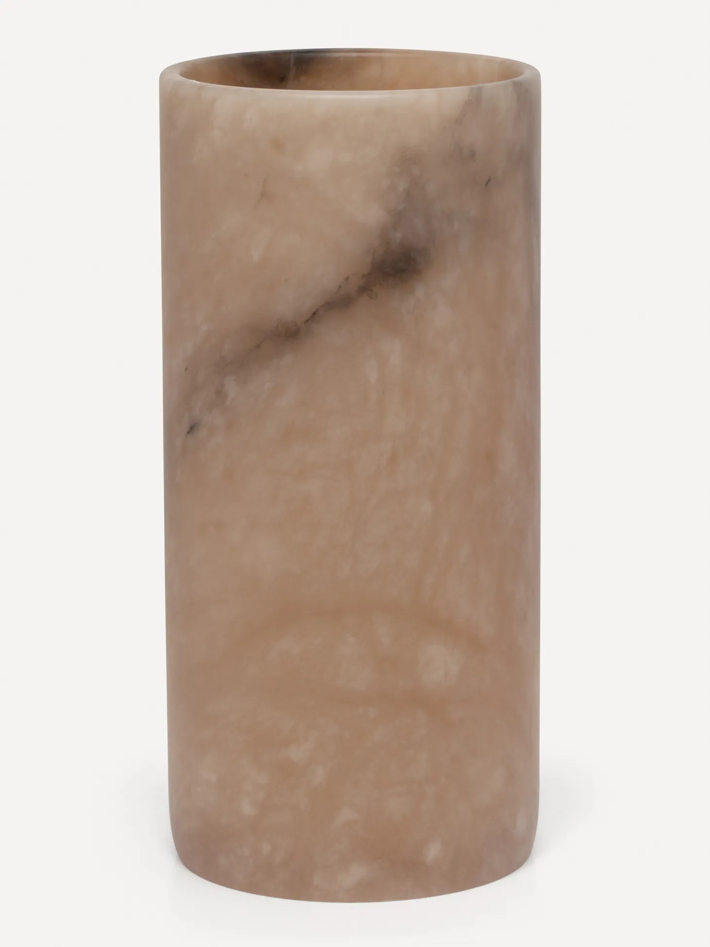 Les Soeurs Cylinder Alabaster Kaarsenhouder (extra large) Tabac Discount