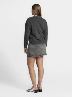 Edited Denim mini-rok Sadie Black+Grey Fashion