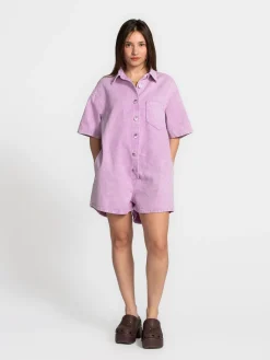 Le Marais Denim playsuit Jae Purple New