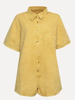 Le Marais Denim playsuit Jae Yellow Fashion