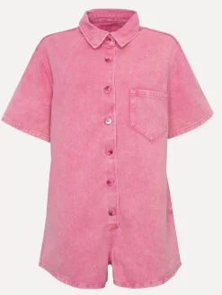 Le Marais Denim playsuit Jae Pink Discount