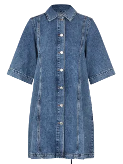 MBYM Denimjurk Balami Mid+Blue+Vintage Discount