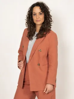 Les Soeurs Doublebreasted Viki Terracotta Outlet