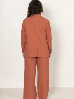 Les Soeurs Doublebreasted Viki Terracotta Outlet