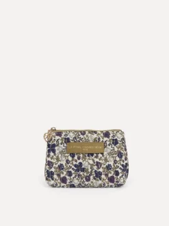 Le Marais Gebloemde pouch Iza BlueGreen Fashion