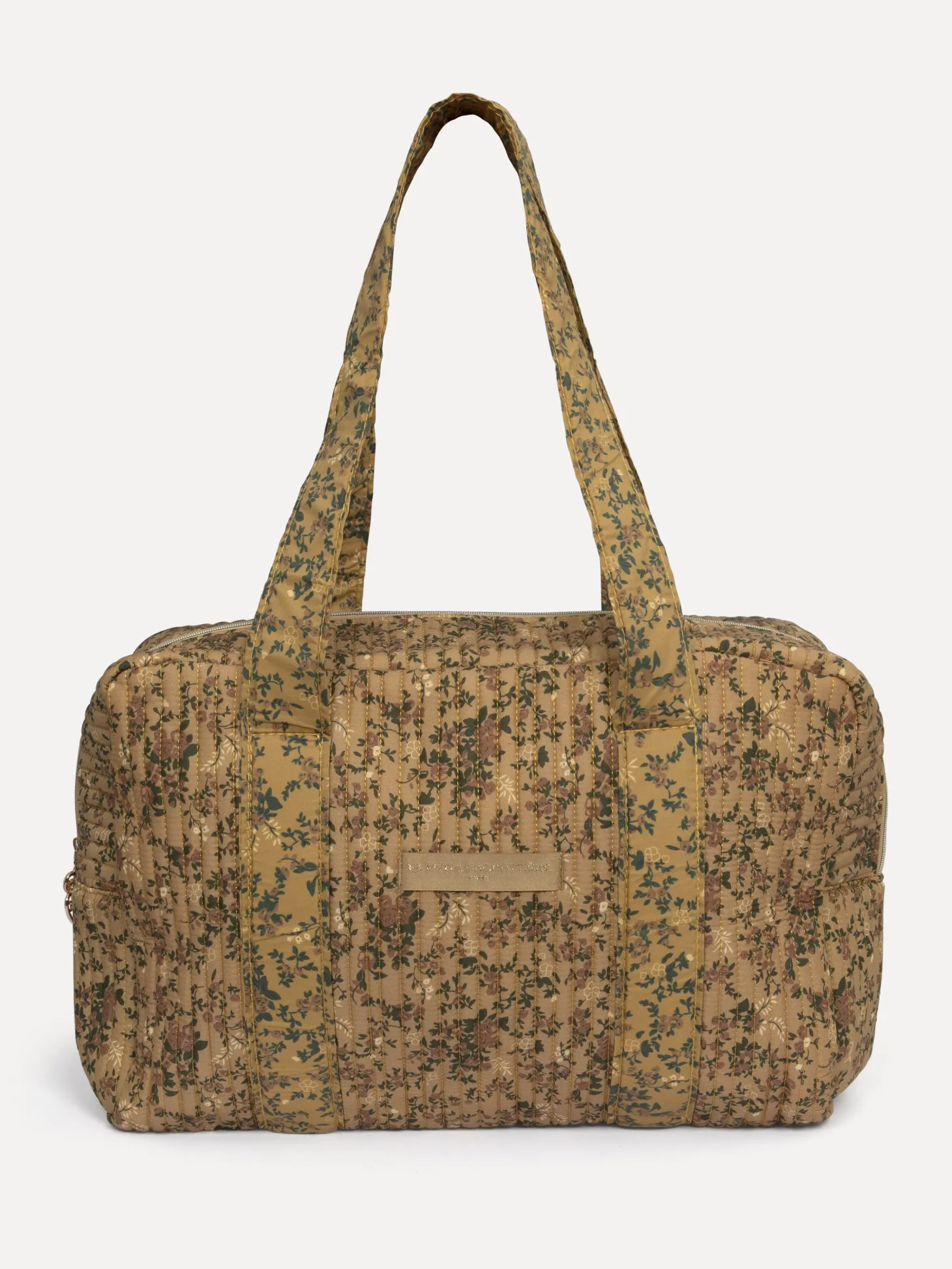 Le Marais Gebloemde shopper Indie OchreGreen Clearance