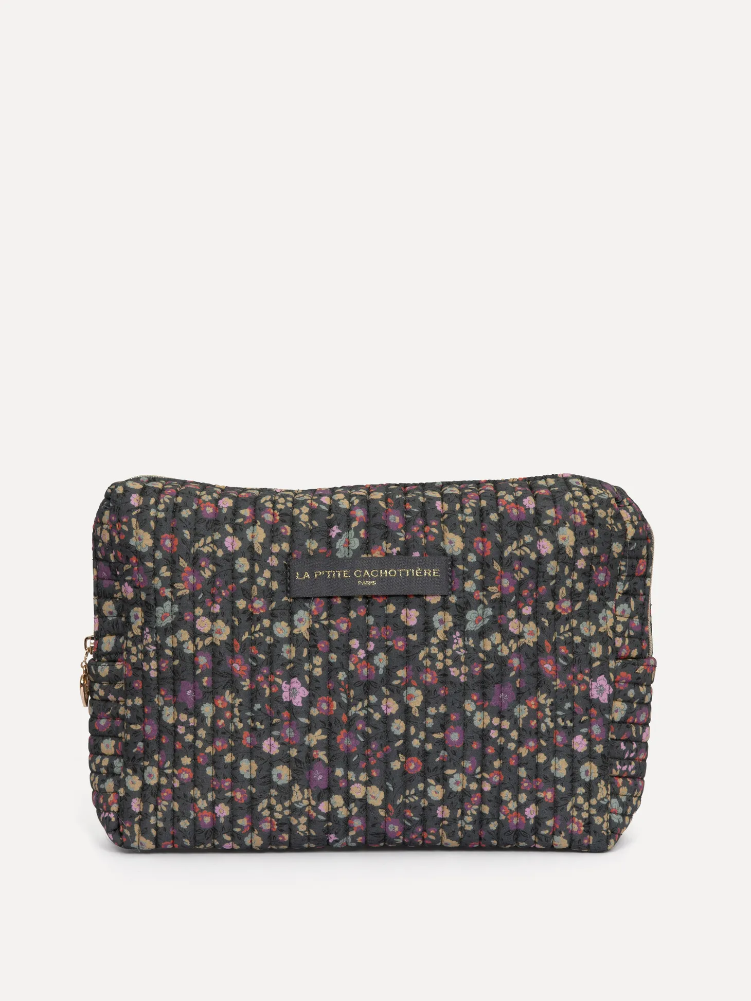 Le Marais Gebloemde toilettas Iza GreyPurple New