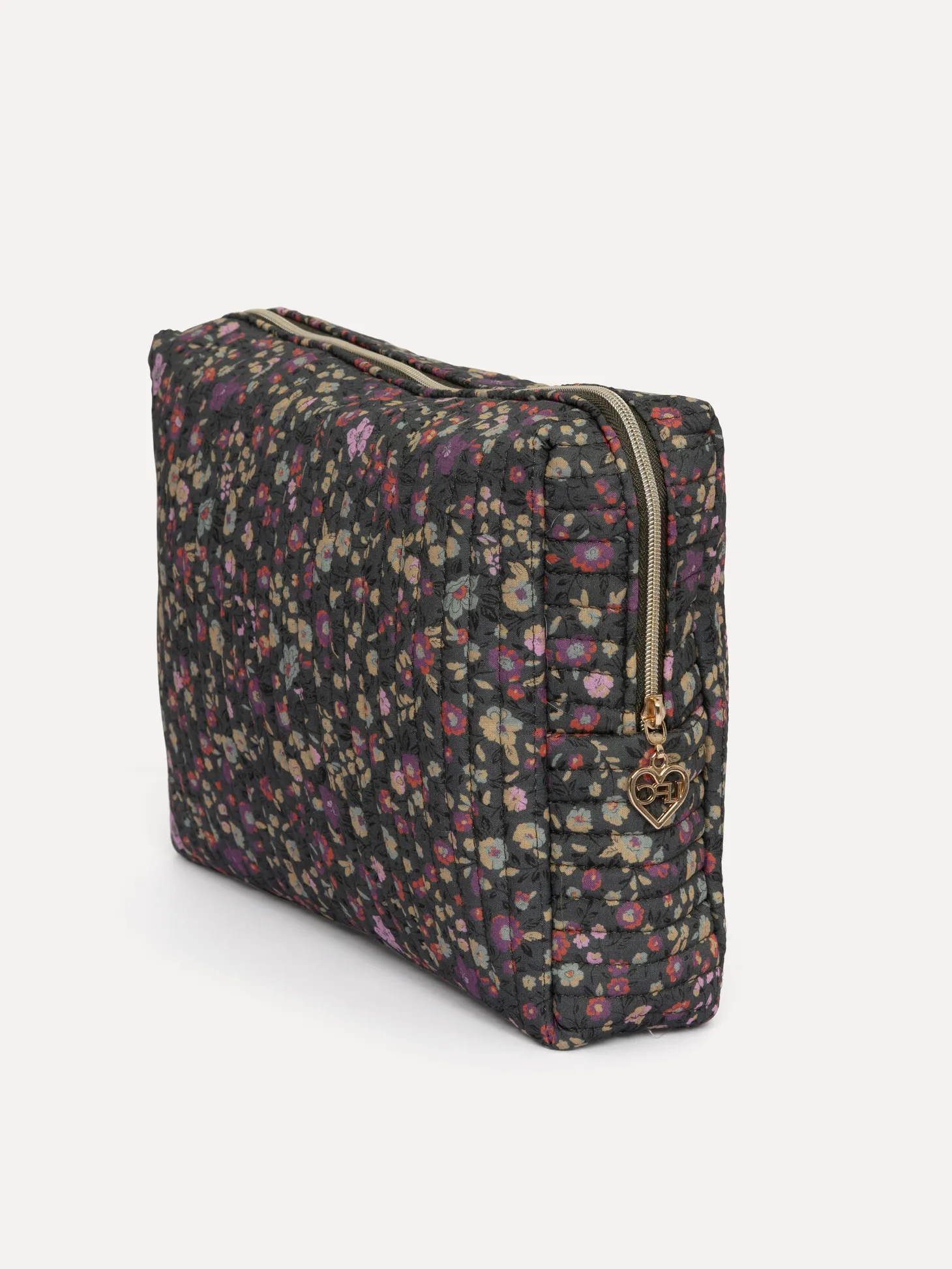 Le Marais Gebloemde toilettas Iza GreyPurple New