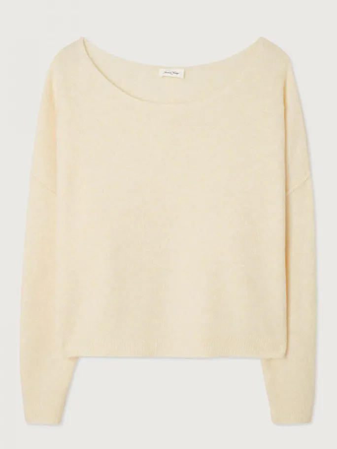 American Vintage Gebreide pull Damsville Pannacotta+Chine Fashion