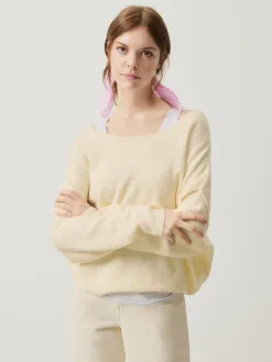 American Vintage Gebreide pull Damsville Pannacotta+Chine Fashion