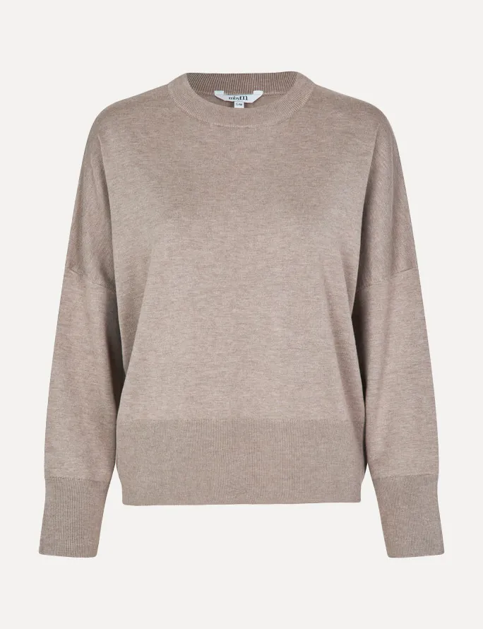 MBYM Gebreide trui Gillian Bravani Island+Fossil+Melange Discount