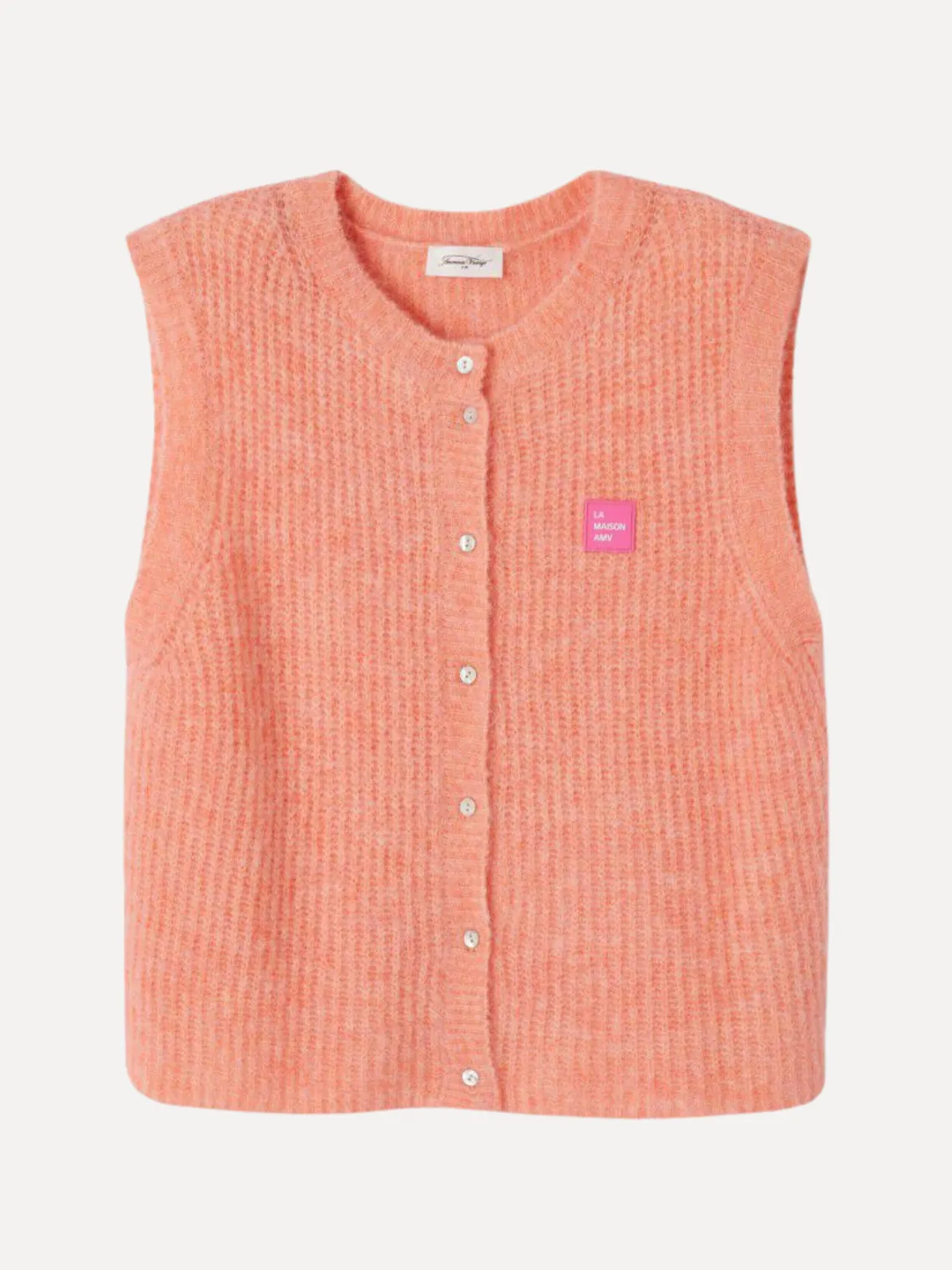 American Vintage Gebreide vest East Peches New