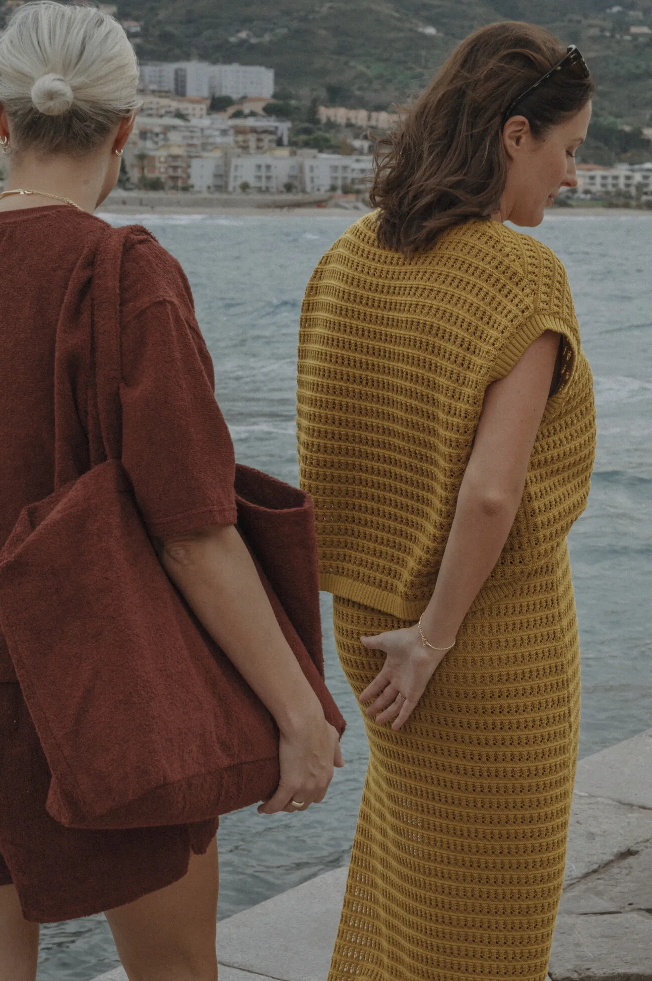 Les Soeurs Gehaakte top Lana Olive Sale