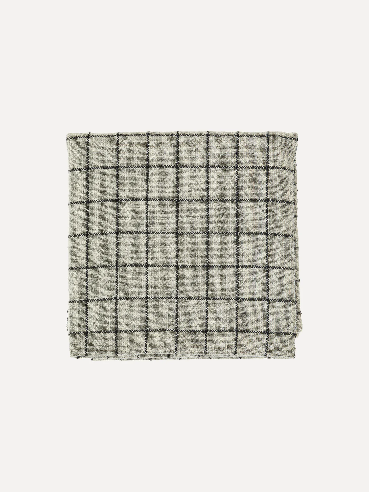 Madam Stoltz Geruit keukenhanddoek Greige+Black Outlet