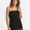 Selected Gestreepte Bustiertop Eli Black+Silver+Stripe Sale