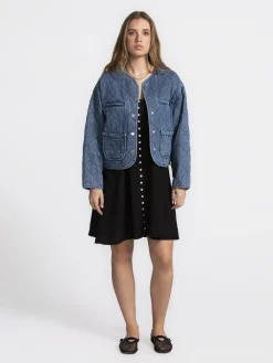Edited Gewatteerd denimjack Margo Mid+Blue Clearance