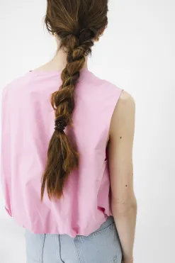 Les Soeurs Haarelastiek resin bloem Brown Fashion
