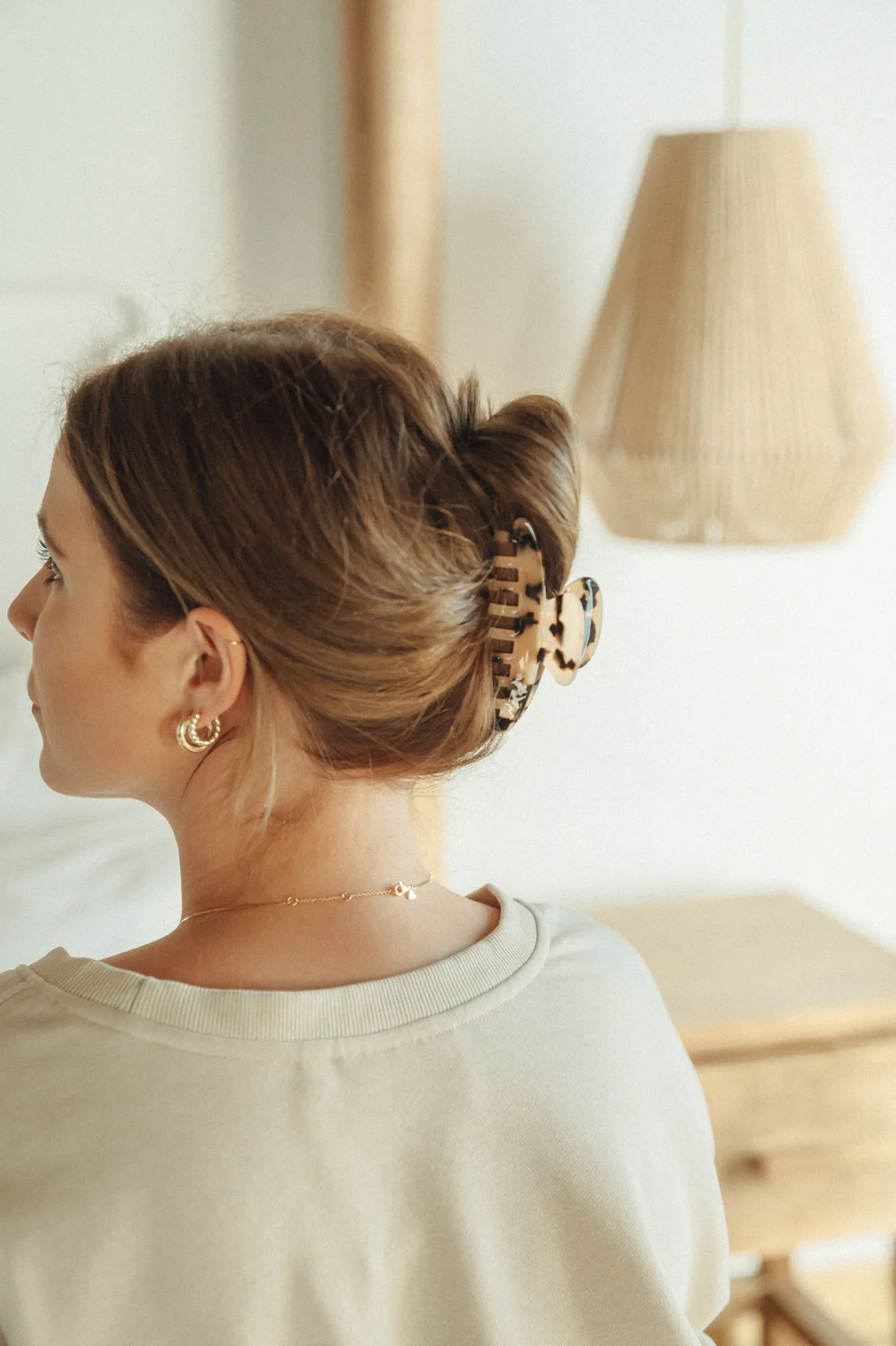 Les Soeurs Hair Clip Round Light+Tortue New