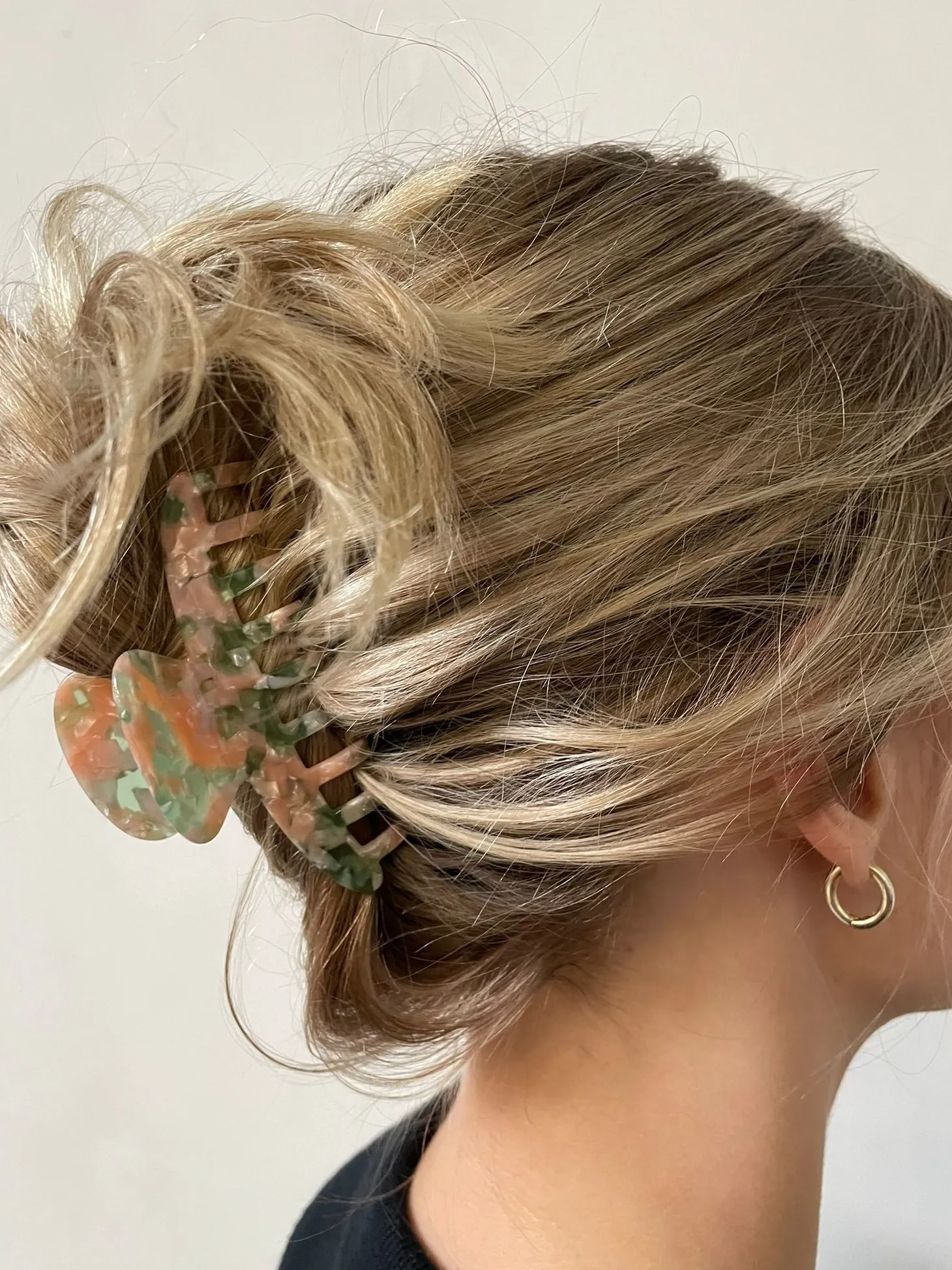 Les Soeurs Hair Clip Round Pink+Green Sale