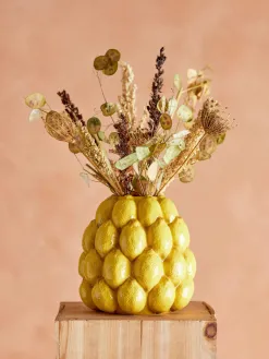 Bloomingville Handgemaakte Vaas Limone Yellow Fashion