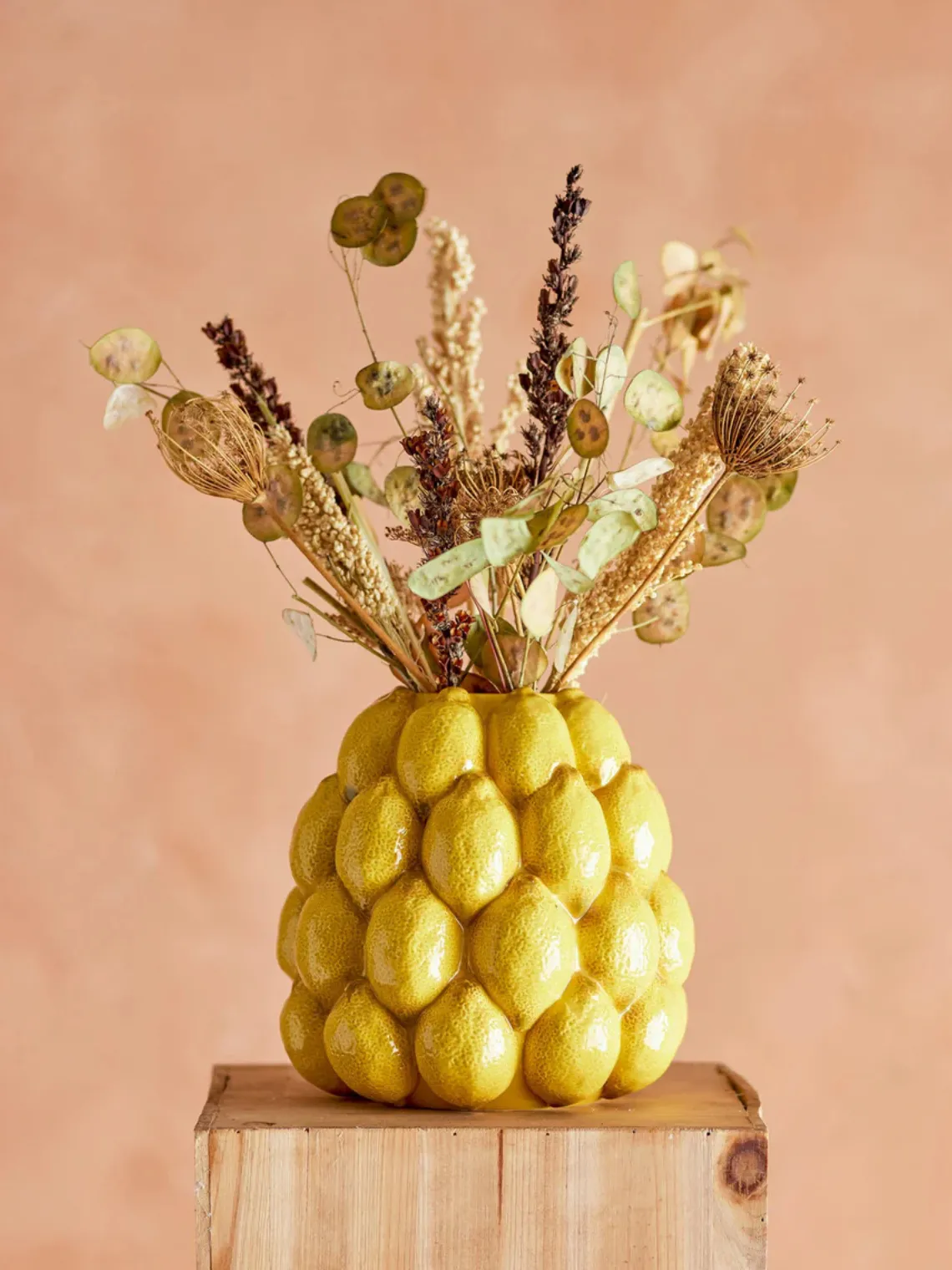 Bloomingville Handgemaakte Vaas Limone Yellow Fashion