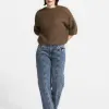 MBYM Jeans met veterdetail Wallia Mid+Blue+Vintage Best