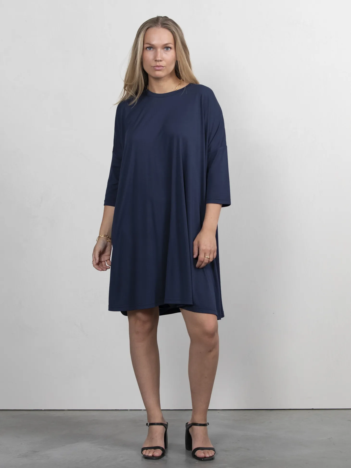 Les Soeurs Jersey jurk Amy Navy Outlet