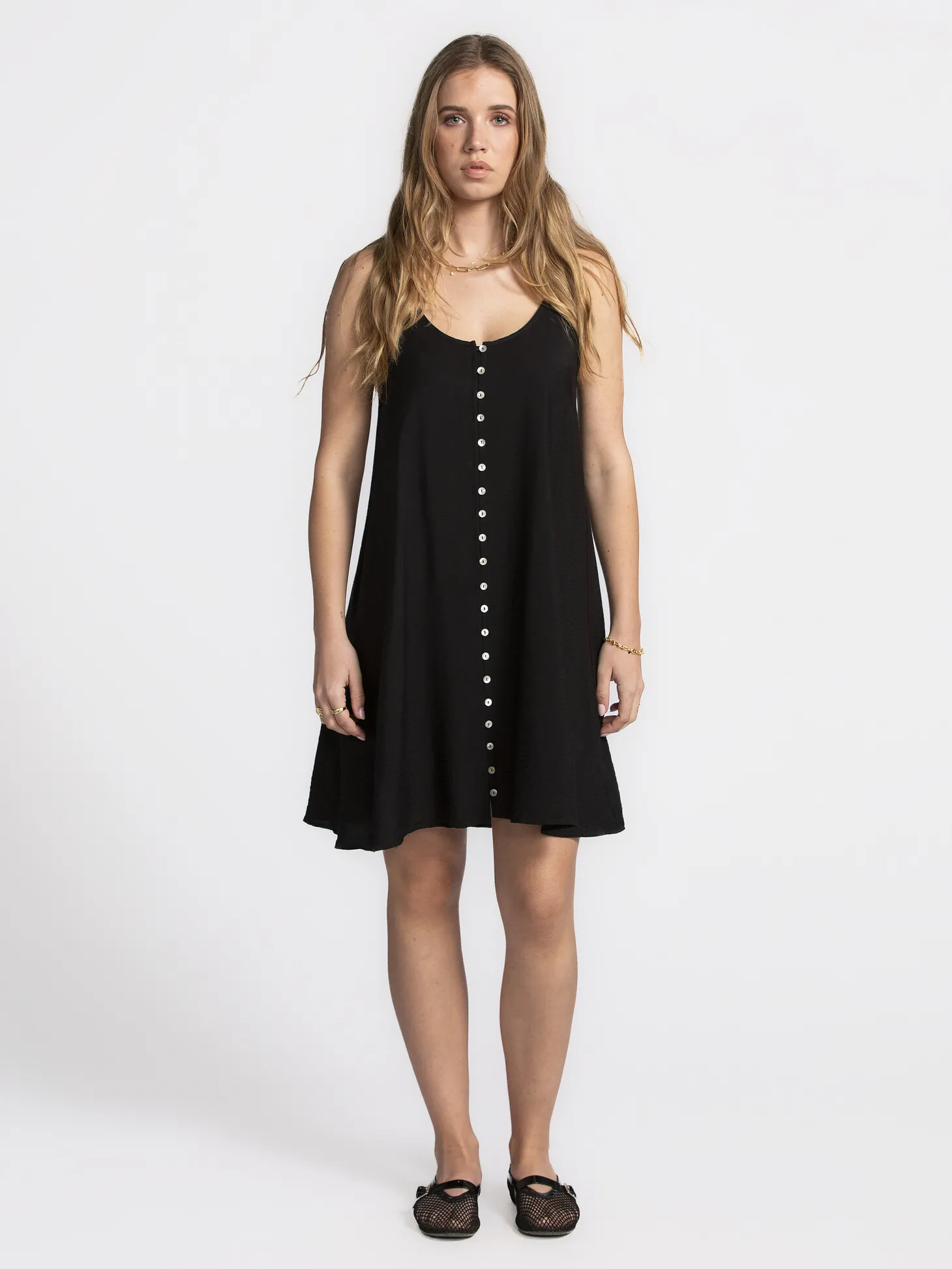 Edited Jurk met knopen Dayana Black Hot