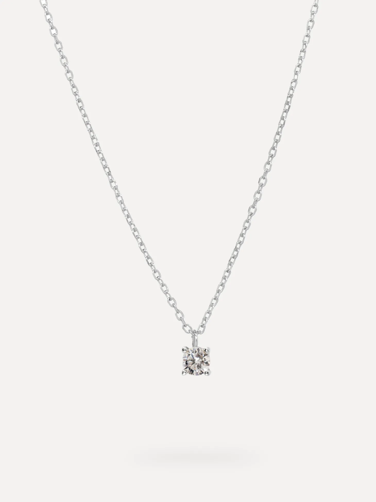 Les Soeurs Ketting Romee Extra Fine Chain Strass Silver Sale