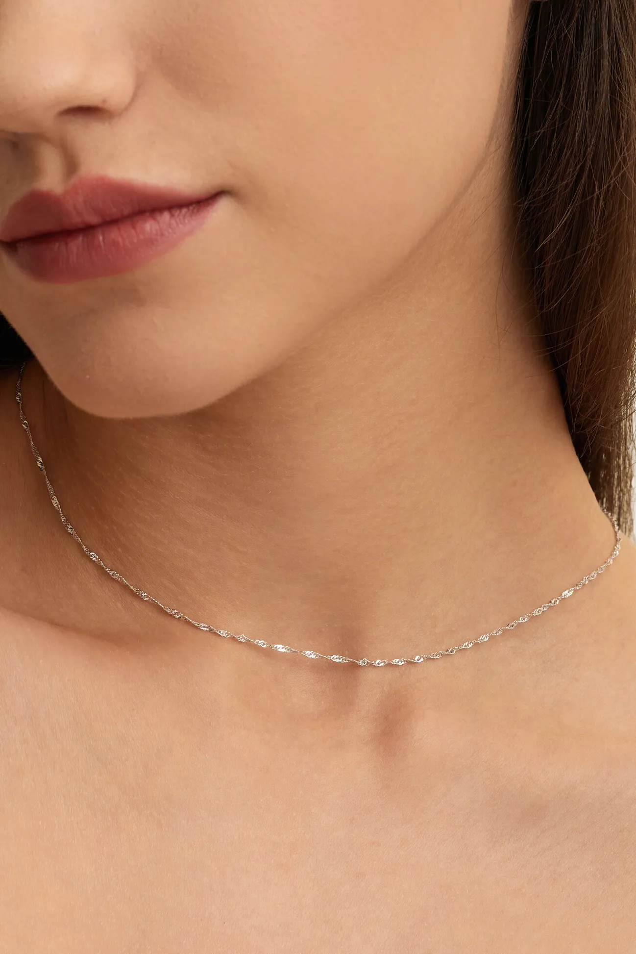 Les Soeurs Ketting Romee Twisted Chain Silver Online