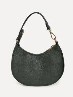 Les Soeurs Leren Baguette Handtas Cedric Khaki Fashion