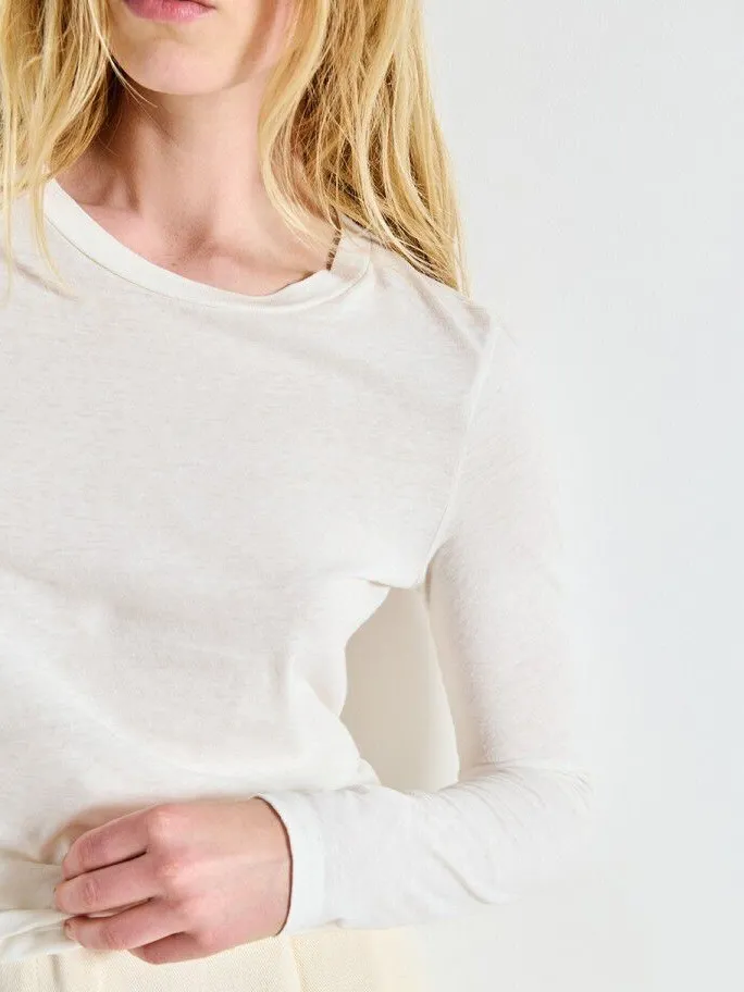 American Vintage Longsleeve Gamipy Blanc Best