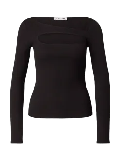 Edited Longsleeve met cut-out Idalina Black Fashion