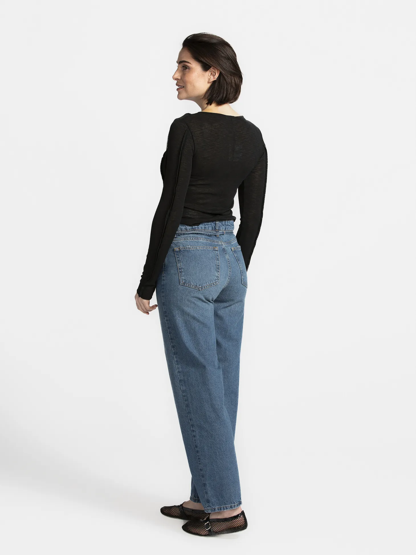 Edited Longsleeve top Halima Black Online