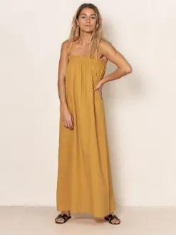 Les Soeurs Maxi-jurk Bobbi Ochre Clearance