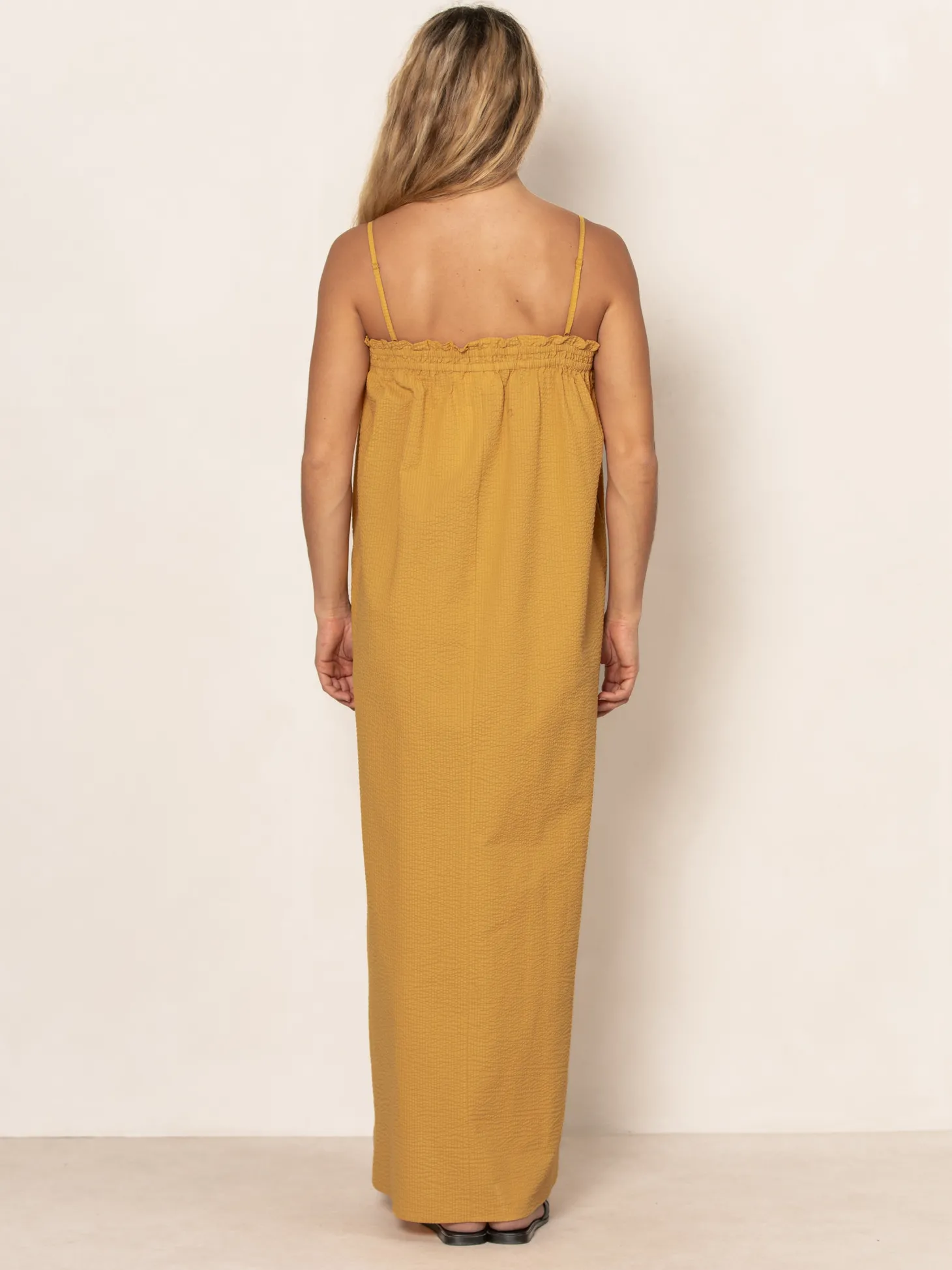Les Soeurs Maxi-jurk Bobbi Ochre Clearance