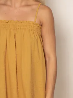 Les Soeurs Maxi-jurk Bobbi Ochre Clearance