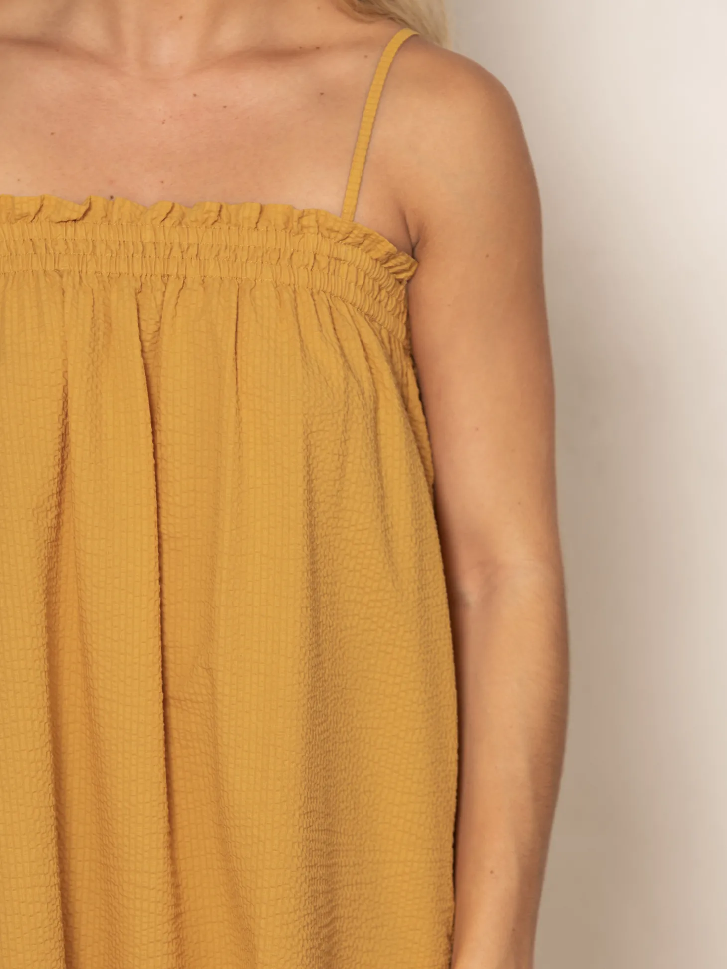 Les Soeurs Maxi-jurk Bobbi Ochre Clearance