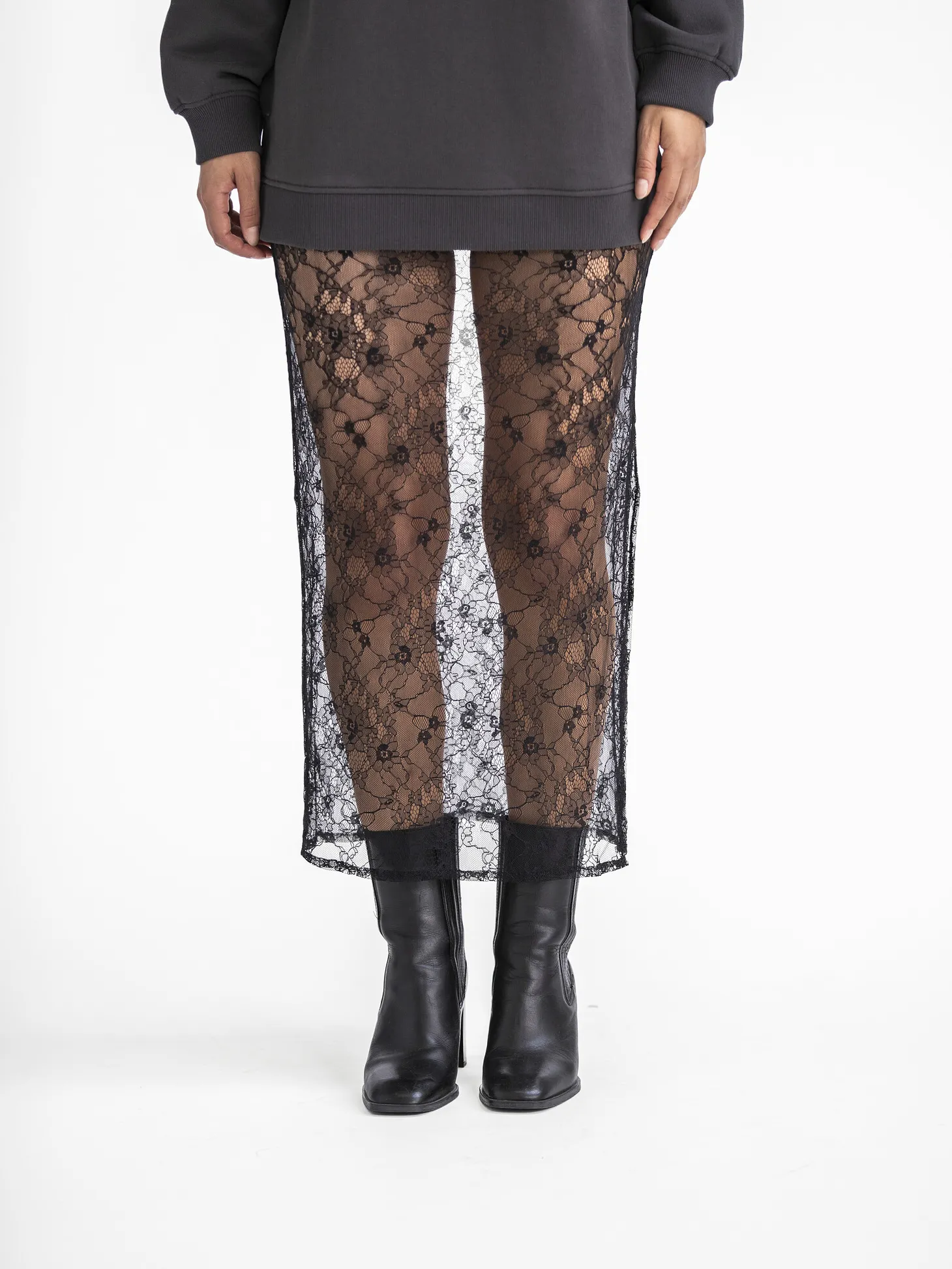 Sofie Schnoor Maxirok kant Black Discount
